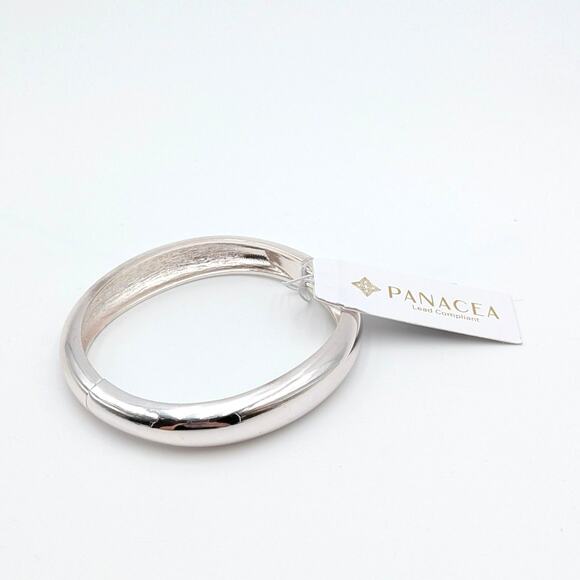 Panacea Women's Beautiful Silver Bangle Bracelet Elegant Stylish Jewelry Gifts - Picture 2 of 5